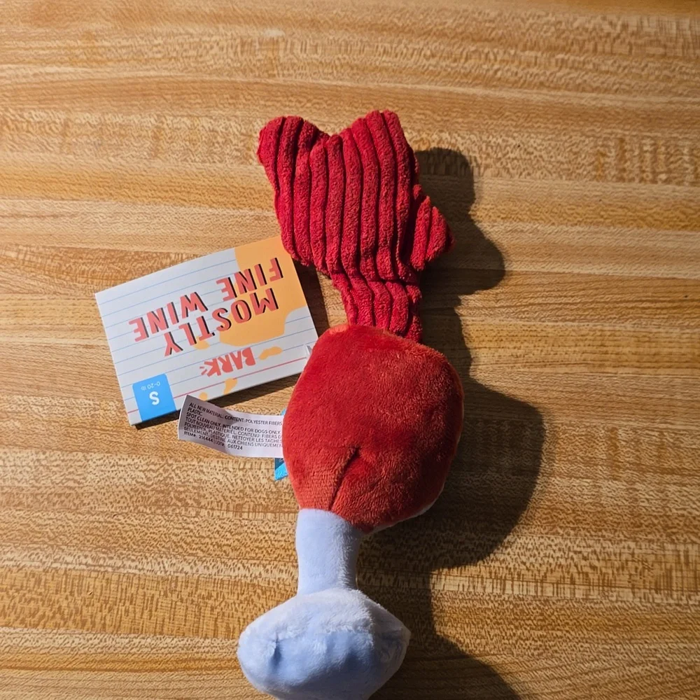 Bark Mostly‎ Fine Wine Dog Toy NWT Size S 0-20 pounds